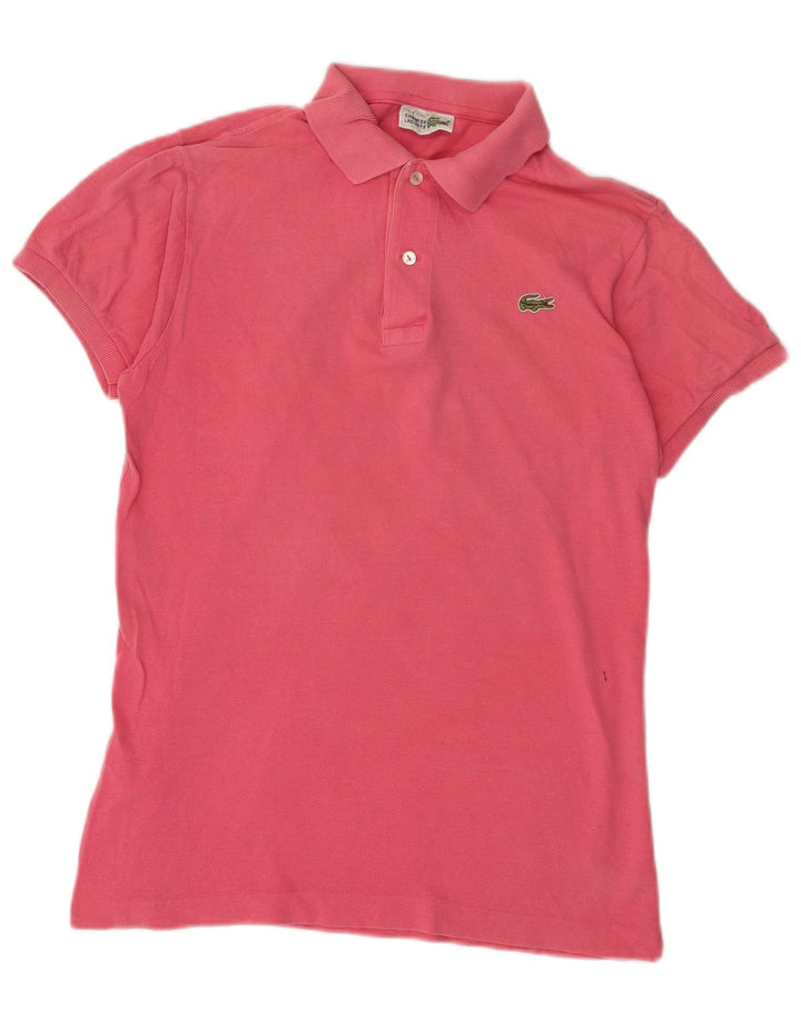 Lacoste Herren-Poloshirt, Größe 3, klein, rosa Baumwolle