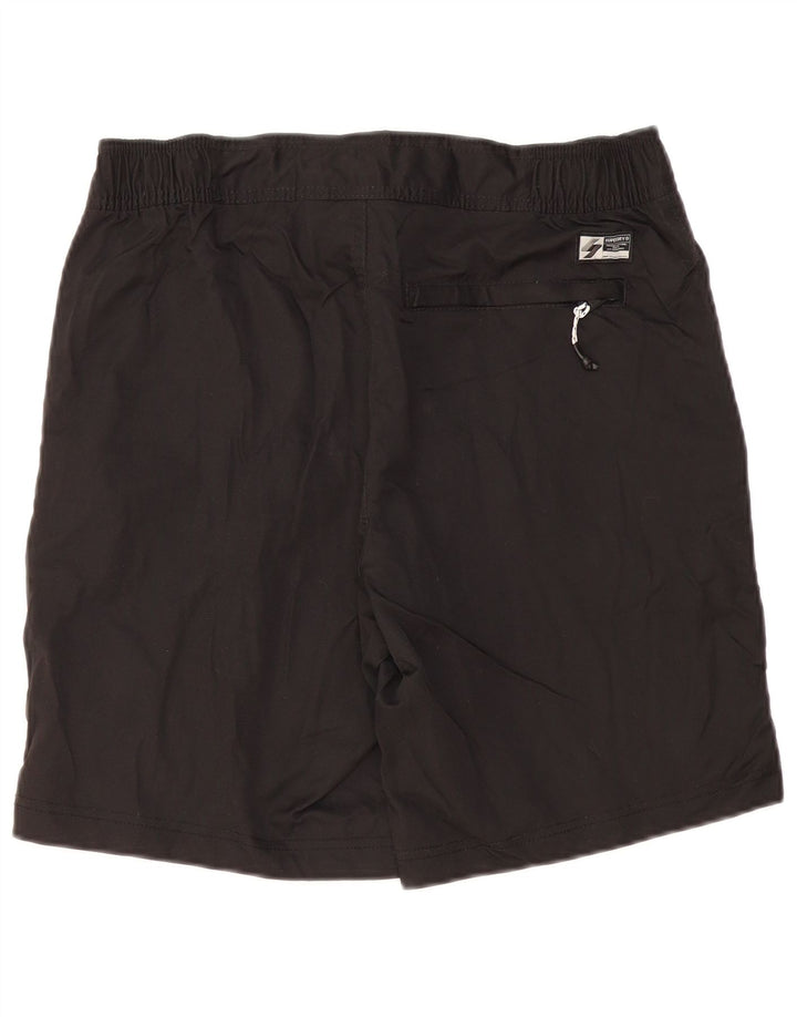 Superdry Herren-Badeshorts mit Grafik, Mittelschwarzes Polyester