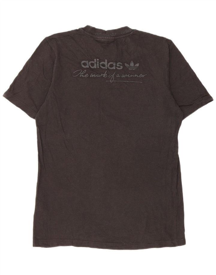 Adidas Herren T-Shirt Top Small Schwarz Baumwolle