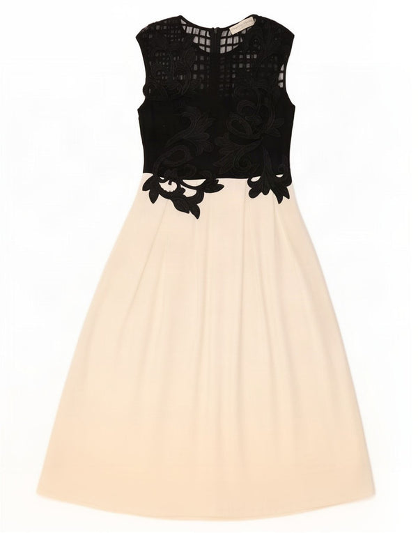 Cristina Gavioli Damen Maxikleid IT 42 Medium Black Colourblock