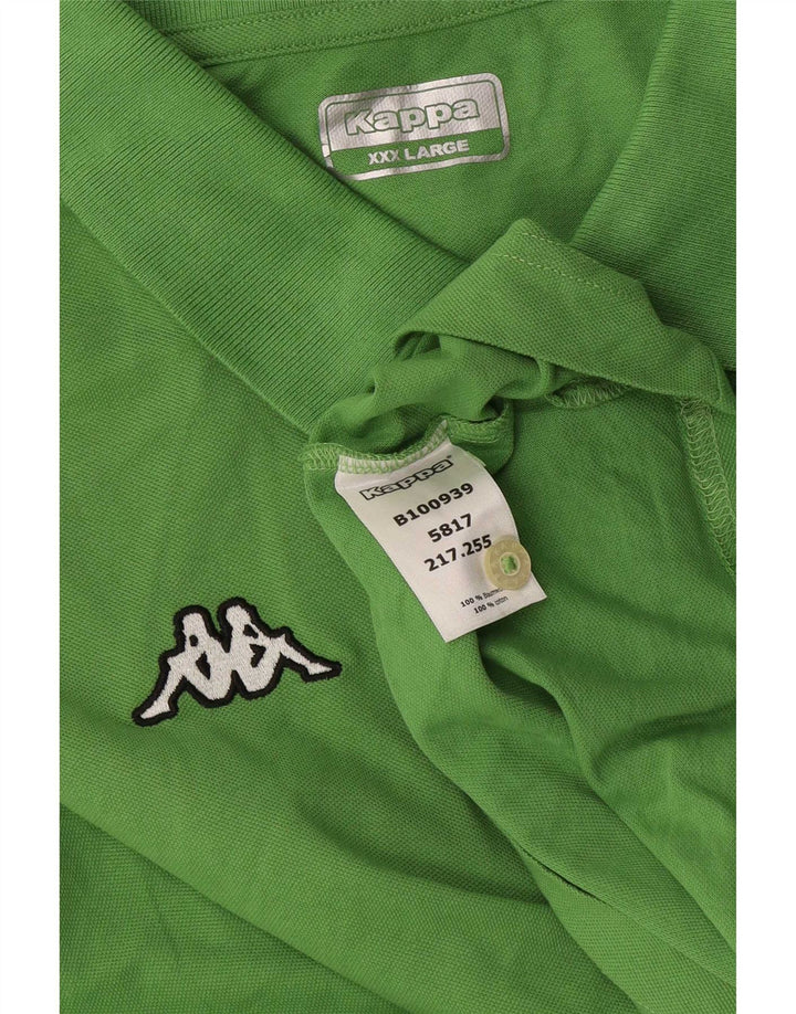 KAPPA Herren Poloshirt 3XL Grüne Baumwolle