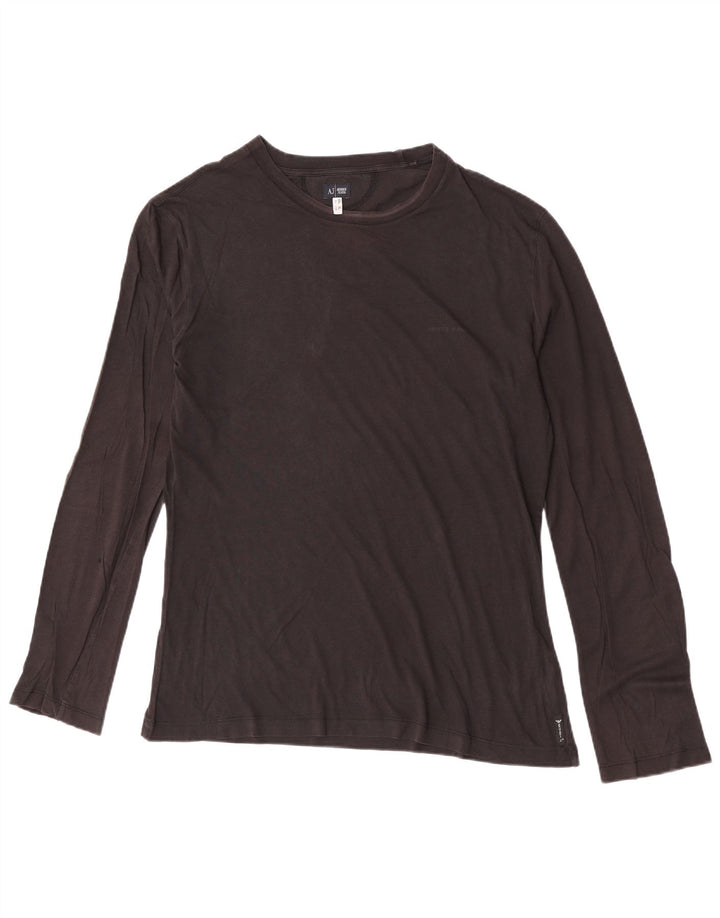 Armani Jeans Herren Top Langarm XL Schwarz