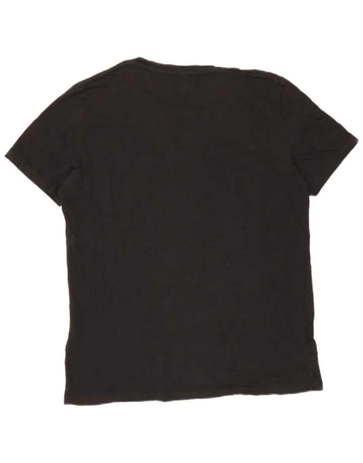 All Saints Herren T-Shirt Top Large Schwarz Baumwolle