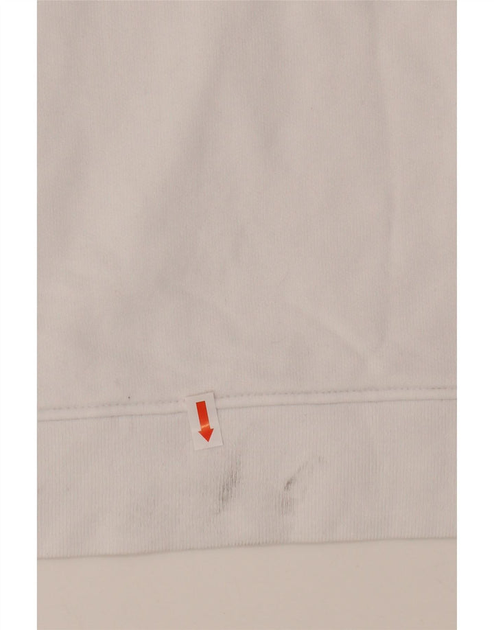 LEVI'S Damen-Sweatshirt in Übergröße mit Grafik, UK-Größe 40, Größe L, weiße Baumwolle