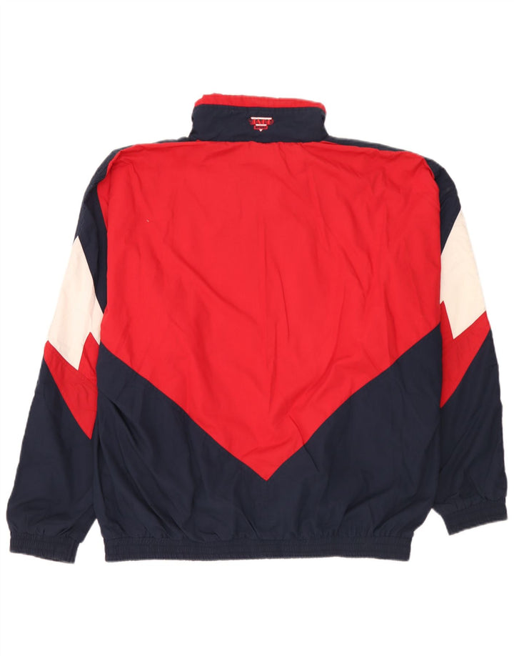 Jako Herren-Trainingsanzug mit grafischem Pullover, Oberteil, Jacke, XL, Marineblau, Farbblock