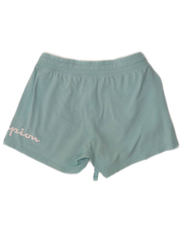 Champion Damen Graphic Sport Shorts UK 4 XS Türkis