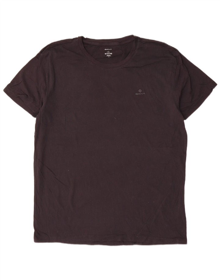 GANT Herren T-Shirt Top Large Schwarz Baumwolle