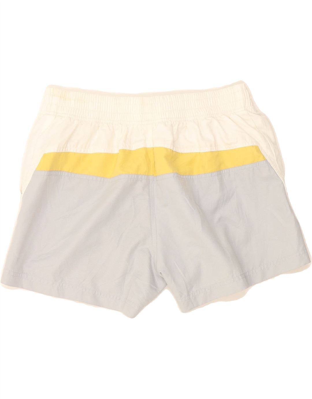FILA Womens Swimming Shorts UK 14 Large  White Colourblock Polyester Vintage Fila and Second-Hand Fila from Messina Hembry 
