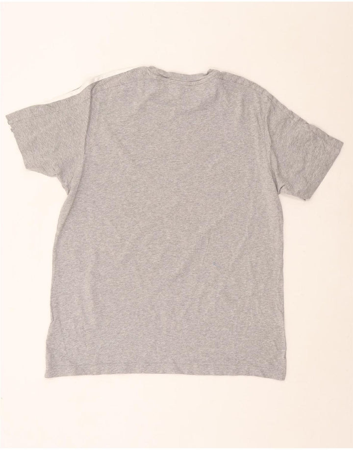 ADIDAS Herren T-Shirt Top Large Grau Baumwolle