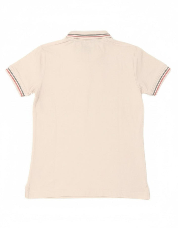 KAPPA Womens Polo Shirt UK 14 Large White Cotton
