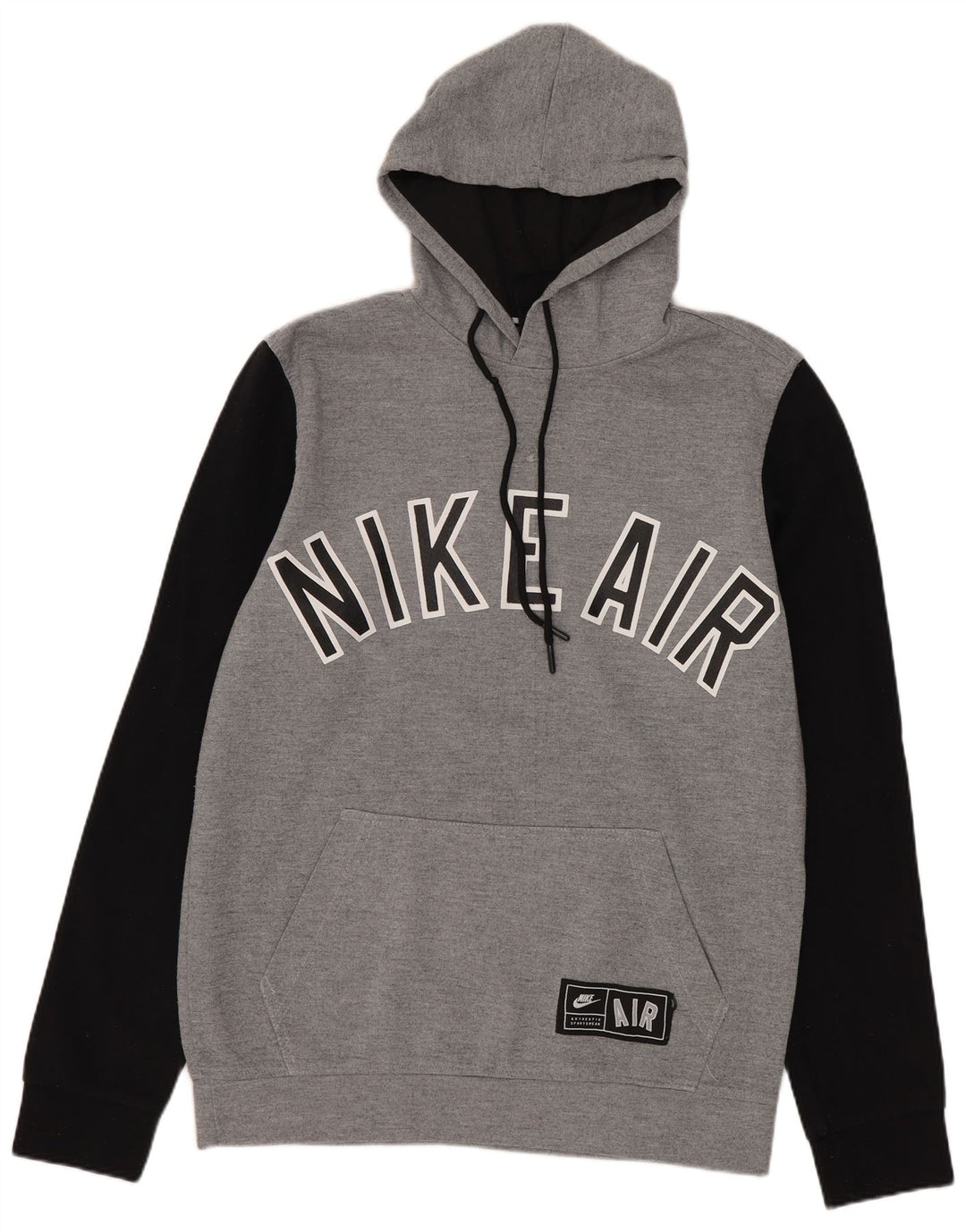 Nike Herren-Kapuzenpullover mit Grafik, mittelgrau, Farbblock
