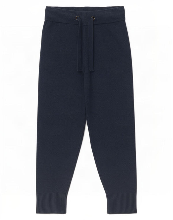 Zara Damen Strick-Trainingshose, Jogginghose, UK 12, mittelmarineblau, Acryl
