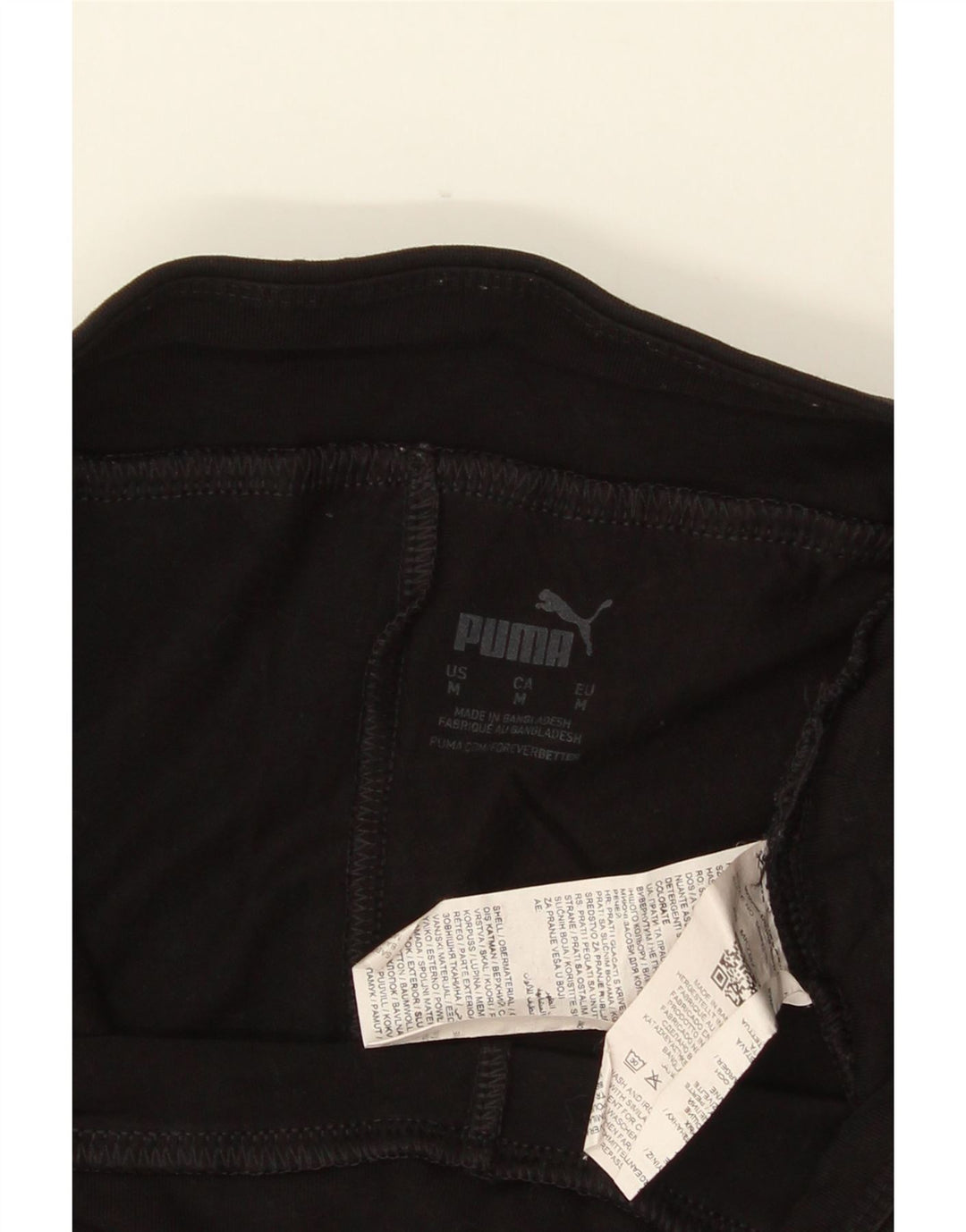 PUMA Damen Graphic Leggings UK 12 Medium Schwarz Baumwolle