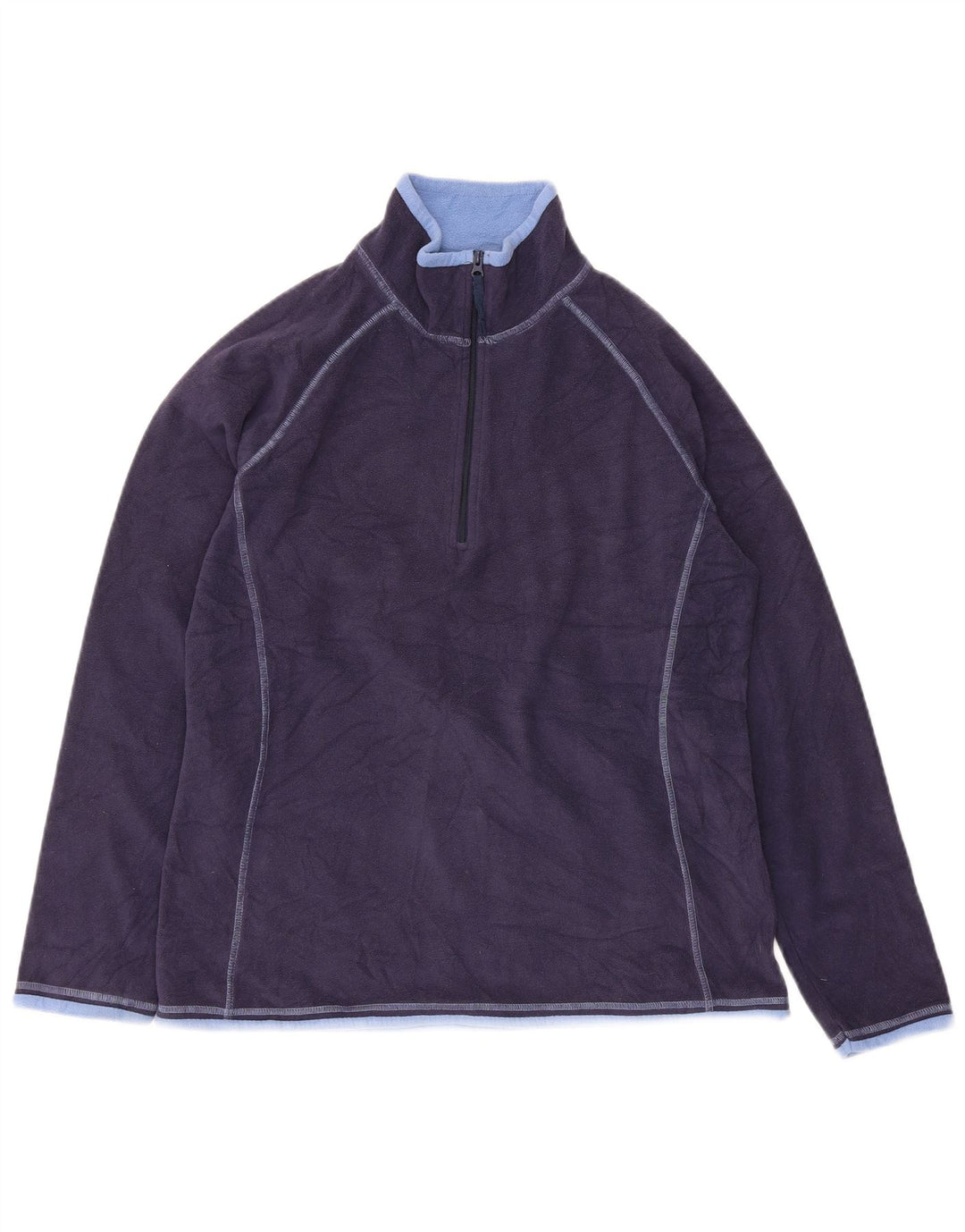 Mountain Warehouse Damen-Fleecepullover mit Reißverschluss am Hals, UK 14, Mittelmarineblau