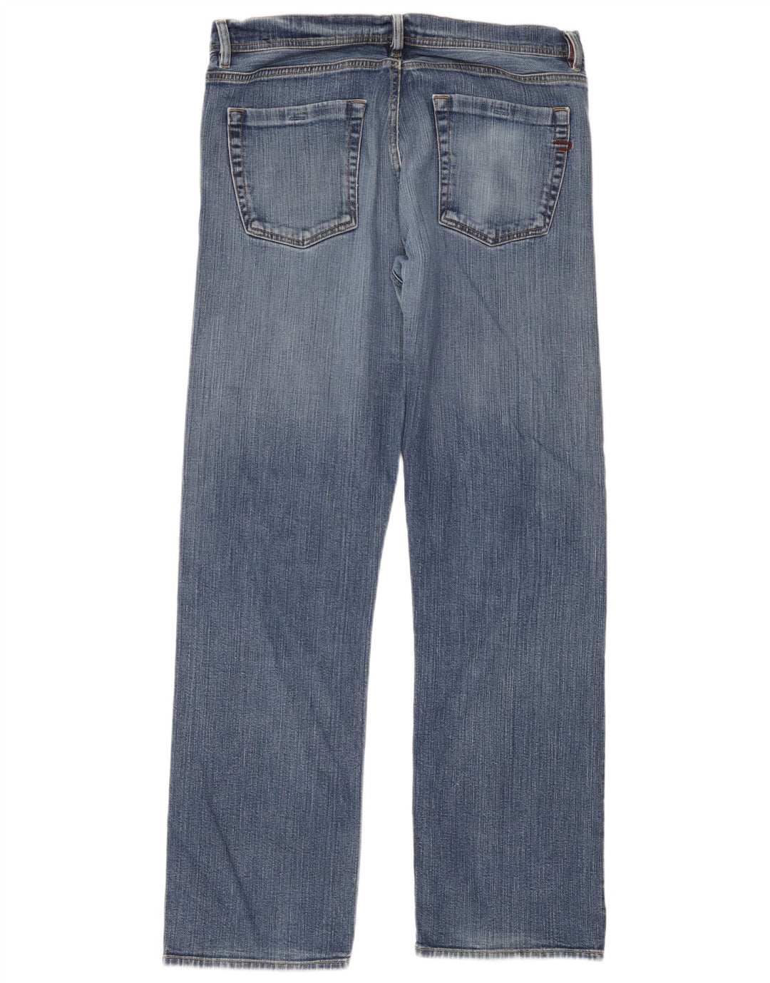 Diesel Herren Straight Jeans W36 L32 Blaue Baumwolle