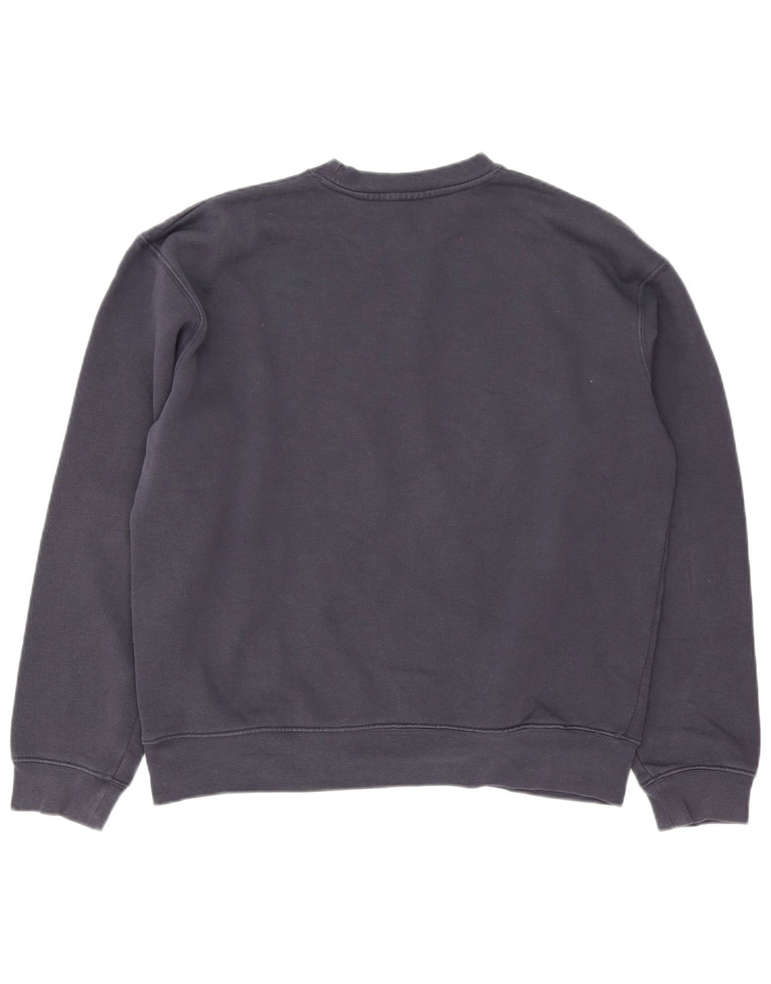 Zara Herren-Sweatshirt-Pullover, mittelmarineblaue Baumwolle