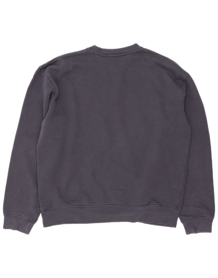 Zara Herren-Sweatshirt-Pullover, mittelmarineblaue Baumwolle
