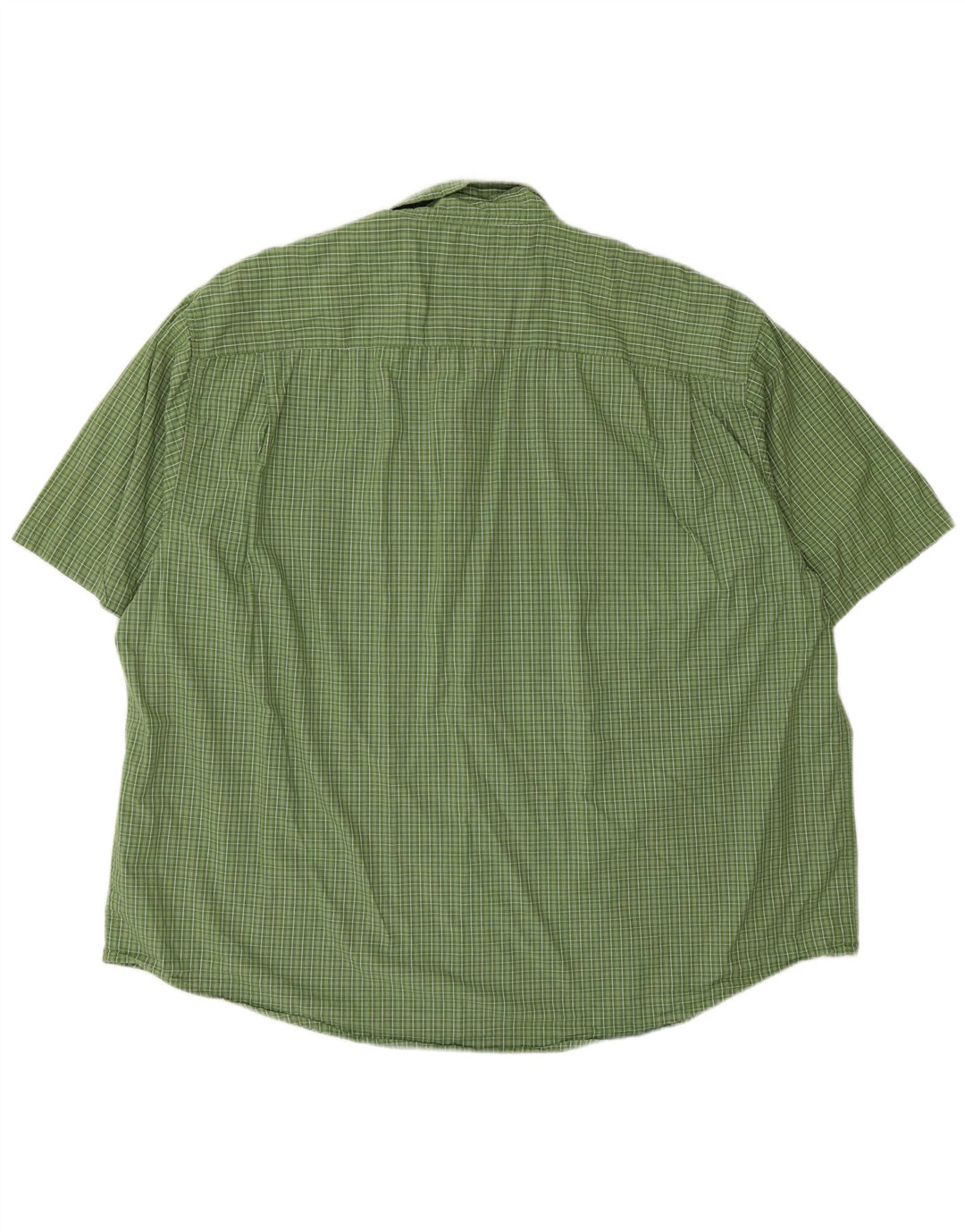 Wrangler Herren Kurzarmhemd 2XL grün kariert Baumwolle