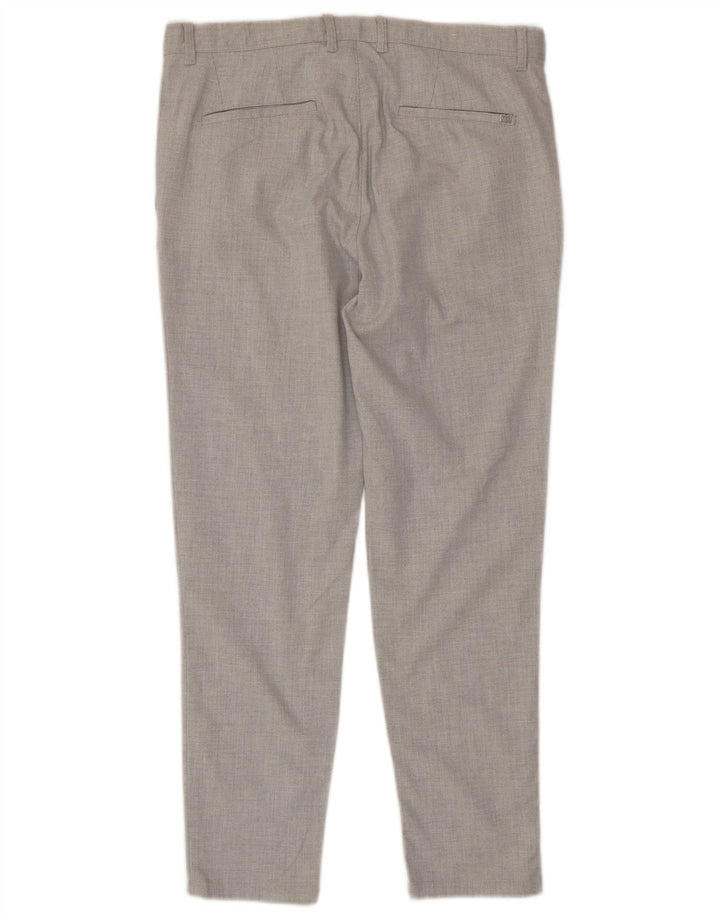 Zara Herren Slim Fit Chinohose EU 40 Medium W31 L29 Grau Polyester
