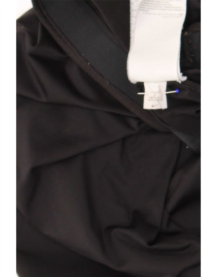 Nike Damen Leggings UK 12 Medium Schwarz Polyester Sport