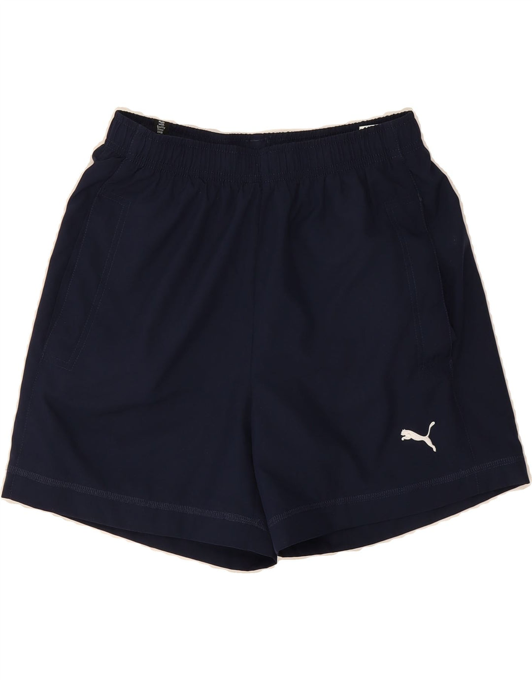 PUMA Womens Sport Shorts UK 10 Small  Navy Blue Polyester Vintage Puma and Second-Hand Puma from Messina Hembry 
