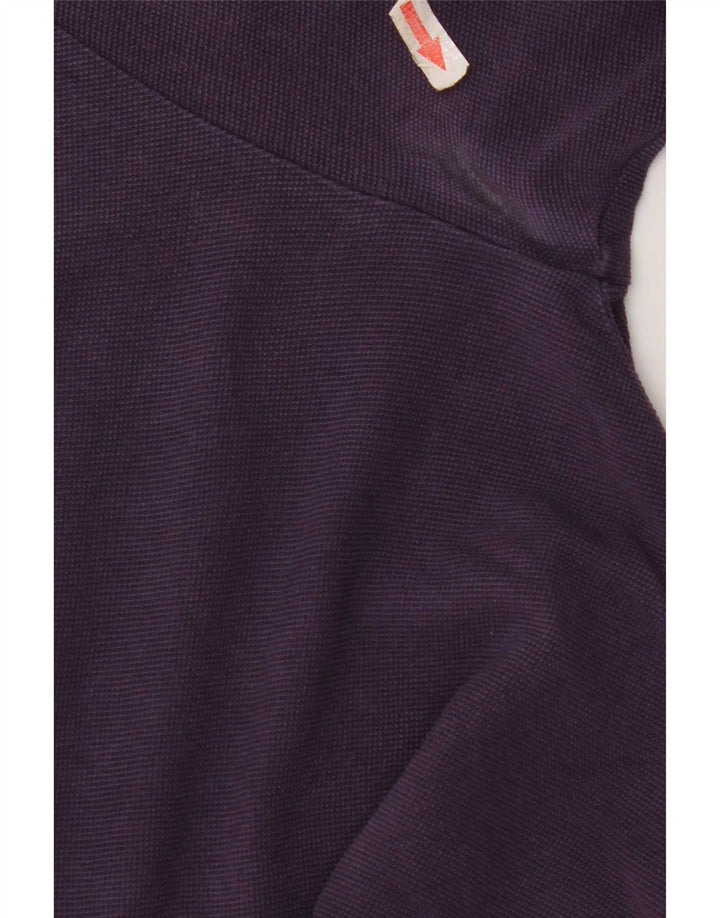 Lacoste Herren-Poloshirt, Größe 4, mittelviolette Baumwolle