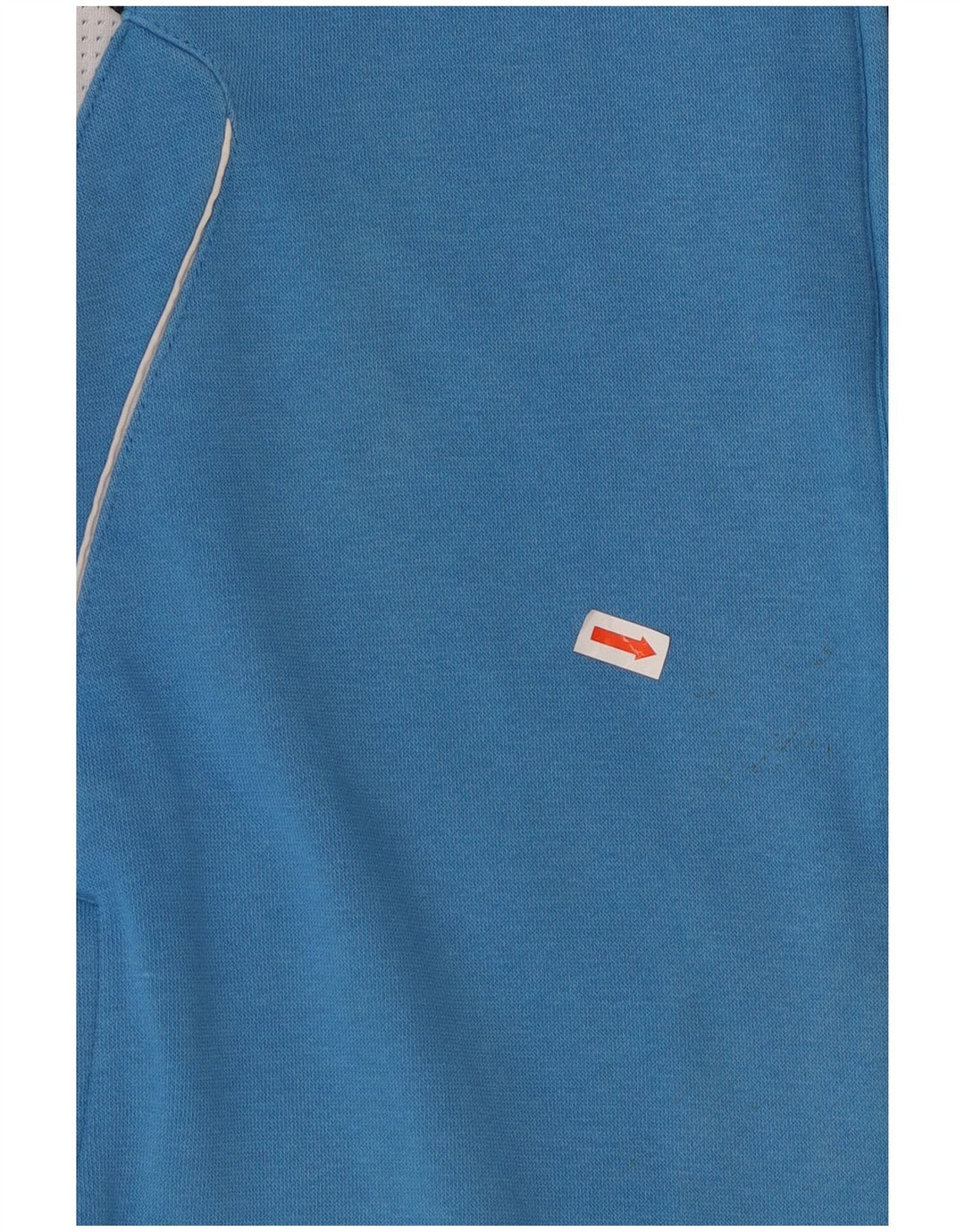 ADIDAS Herren-Trainingsanzug-Top-Jacke, UK 40/42, mittelblaue Colourblock-Baumwolle