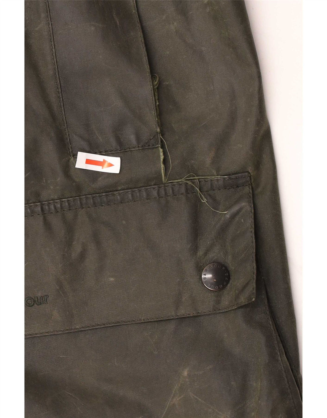 Barbour Herren Border Loose Fit Jacke aus gewachster Baumwolle EU 48 Mittelgrüne Baumwolle