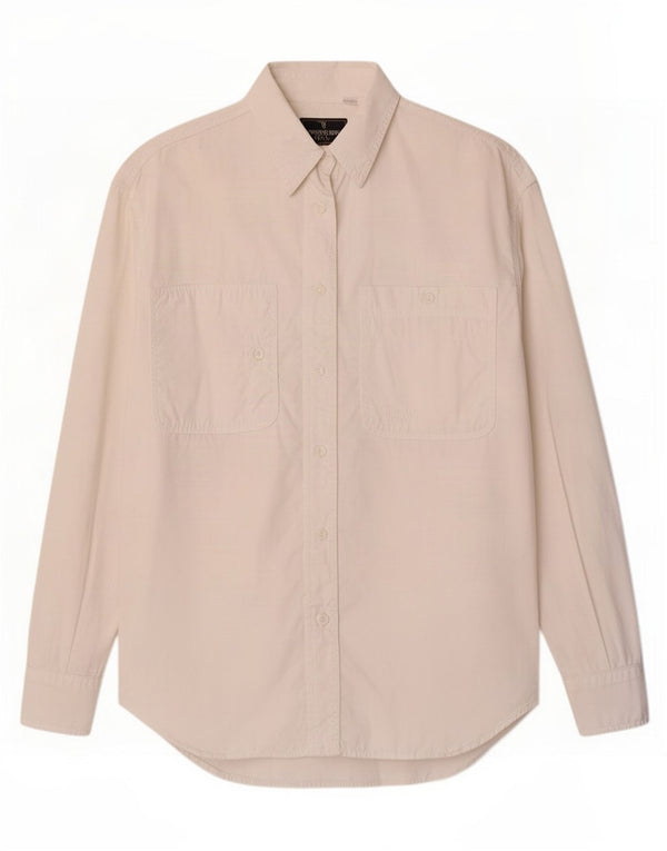 Trussardi Damen-Oversize-Hemd UK 10 Small Off White