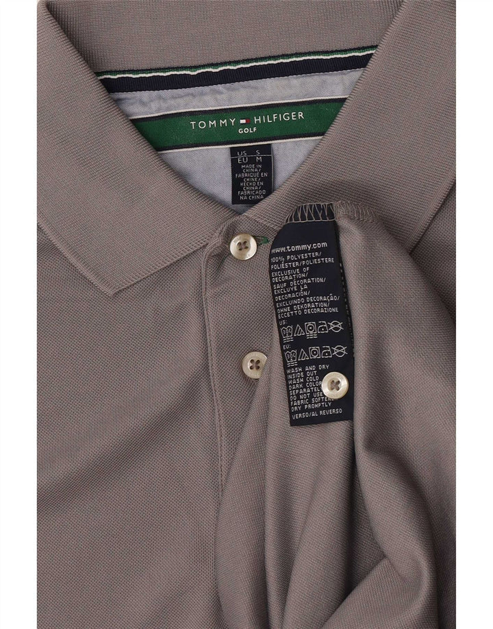 Tommy Hilfiger Herren Poloshirt Mittelgraues Polyester