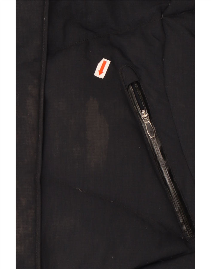 COLUMBIA Damen Omni-Heat Wattierte Jacke mit Kapuze UK 10 Small Marineblaues Nylon