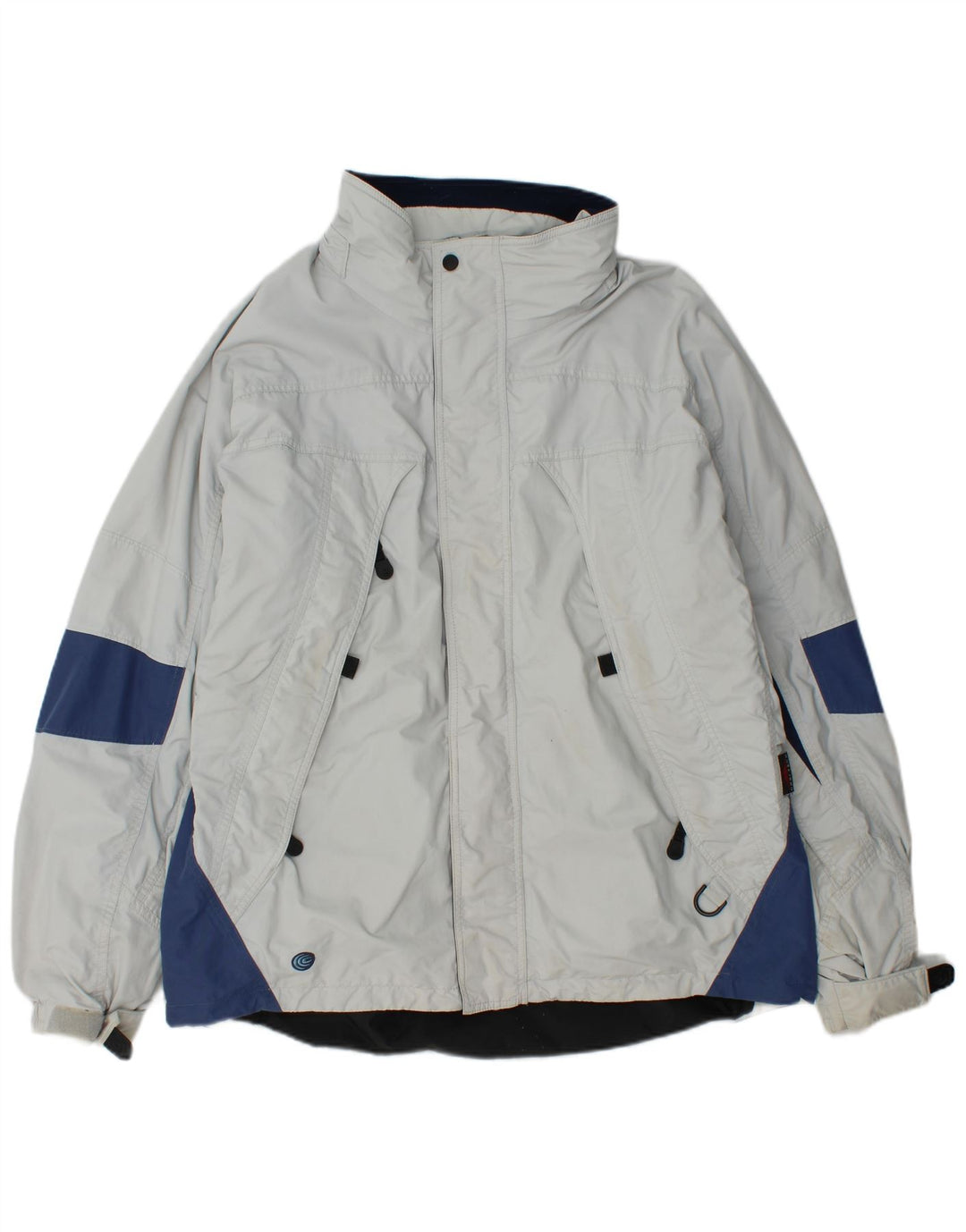 Columbia Herren-Windbreaker-Jacke, UK 40, groß, blaues Colourblock-Nylon