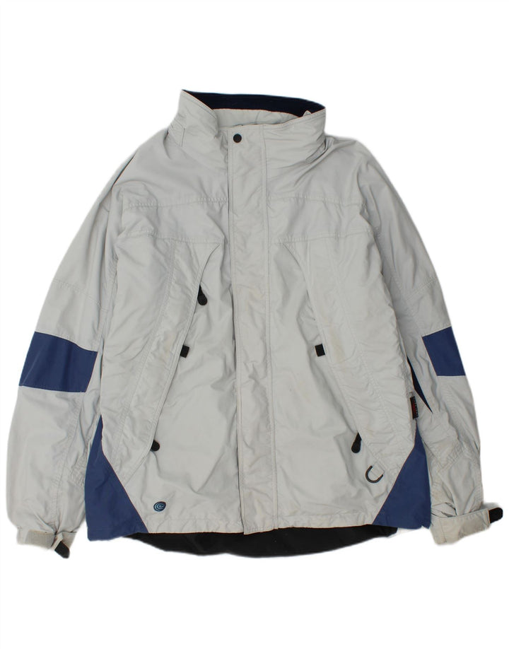Columbia Herren-Windbreaker-Jacke, UK 40, groß, blaues Colourblock-Nylon