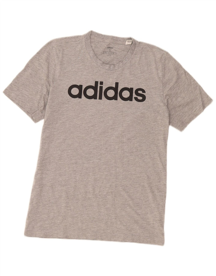 Adidas Herren Grafik T-Shirt Top Small Grau Baumwolle