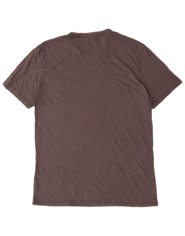 Hugo Boss Herren T-Shirt Top Large Grau Baumwolle