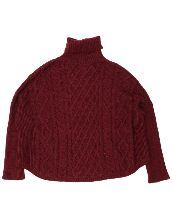 Superdry Rollkragenpullover für Damen, Gr. 18, XL, Kastanienbraun, Acryl