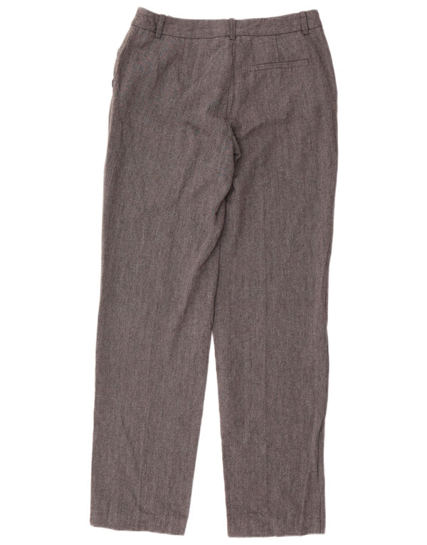 Zara Damen Gerade Chinohose XS W26 L31 Grau