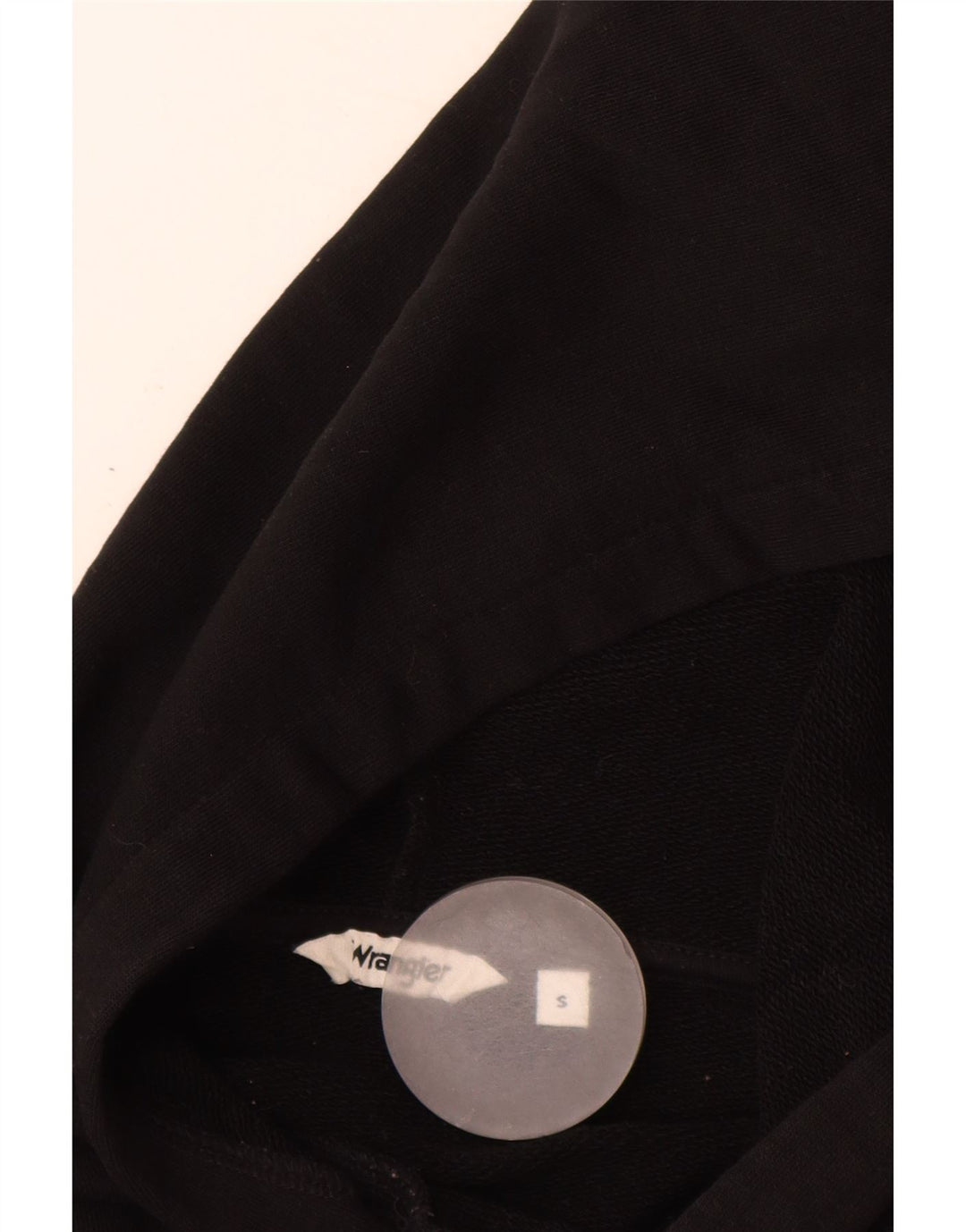 WRANGLER Damen-Pullover mit übergroßem grafischem Kapuzenpullover, Gr. 10, Größe S, Schwarz, Baumwolle