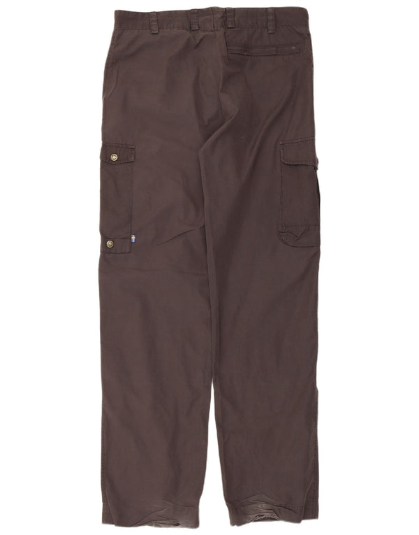 Fjall Raven Mens Straight Cargo Trousers IT 50 Large W34 L33 Black