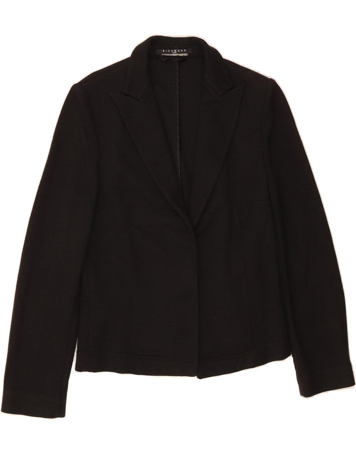 RICHMOND Womens Open Cardigan Sweater IT 44 Medium Black Acrylic Vintage Richmond and Second-Hand Richmond from Messina Hembry 