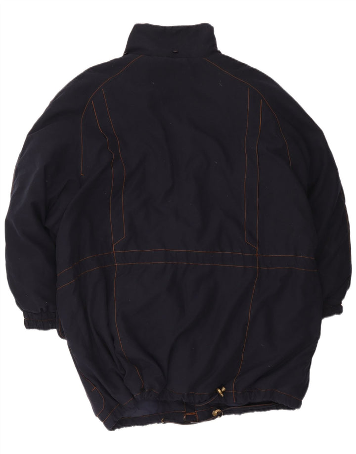 Daunen Damen Wattierte Jacke EU 46 XL Marineblau Polyester