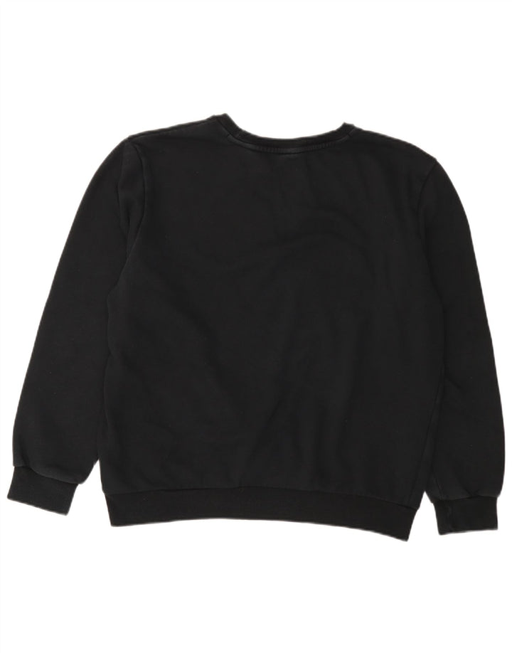 Puma Womens Graphic Oversized Sweatshirt Pullover UK 16 Große schwarze Baumwolle