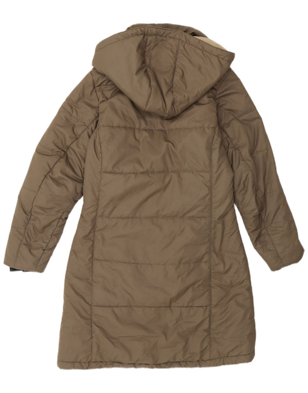 Jack Wolfskin Damen Kapuzenmantel, gepolstert, UK 10, Größe S, Khaki, Polyester