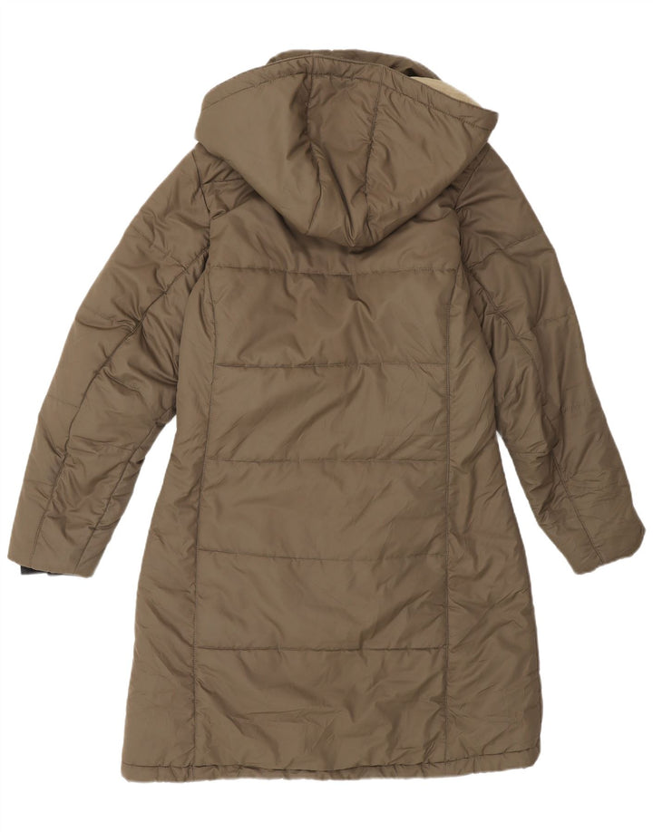 Jack Wolfskin Damen Kapuzenmantel, gepolstert, UK 10, Größe S, Khaki, Polyester
