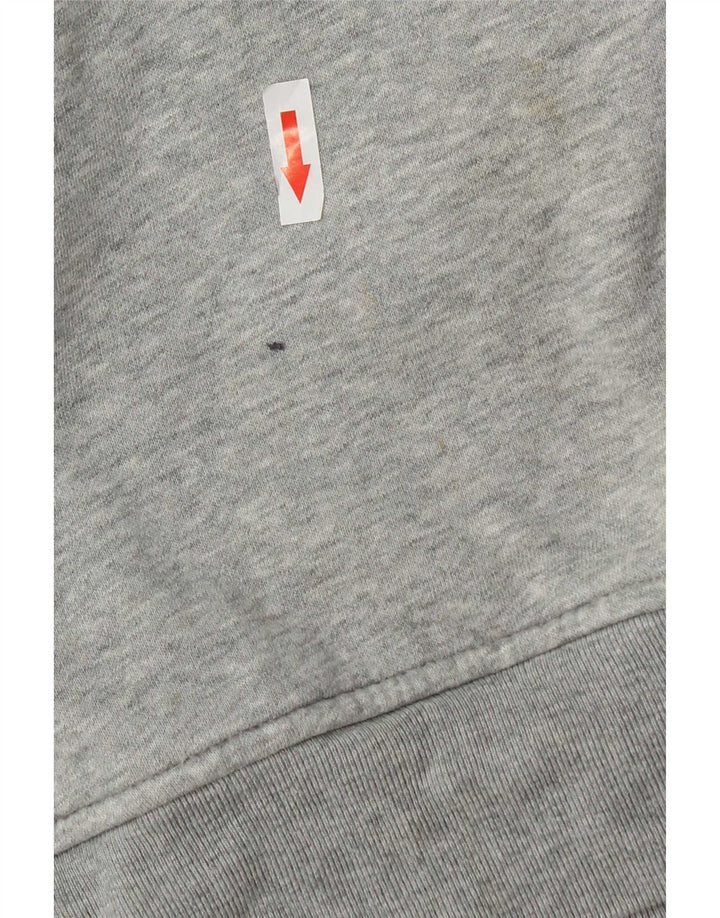 Gap Herren-Kapuzenpullover aus mittelgrau gesprenkelter Baumwolle