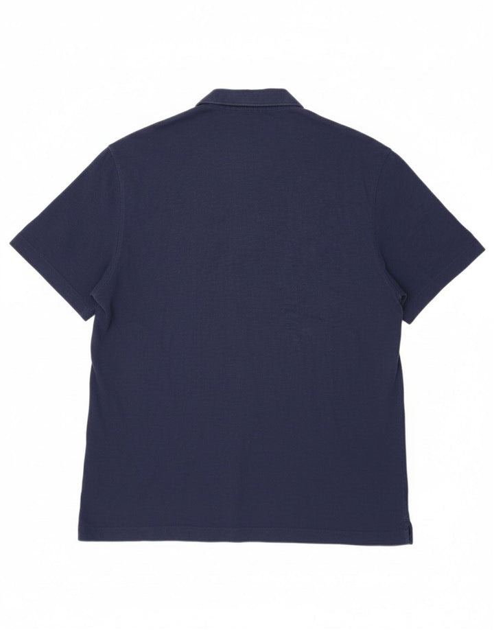IZOD Mens Polo Shirt XL Navy Blue Cotton