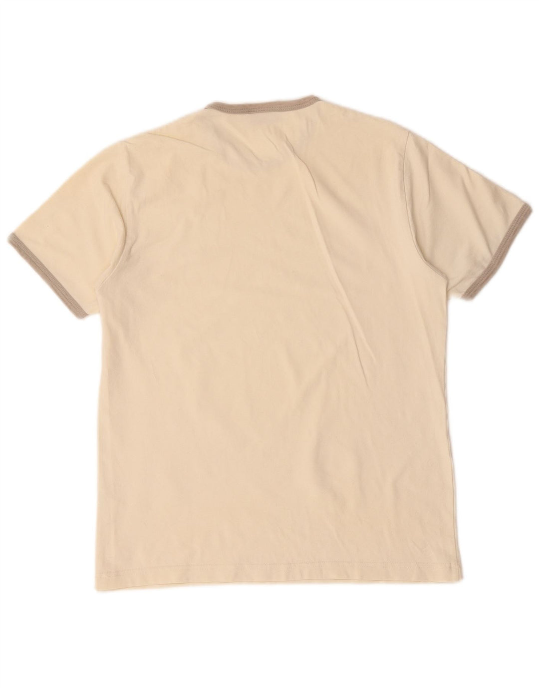 Replay Damen T-Shirt Top UK 12 Medium Off White