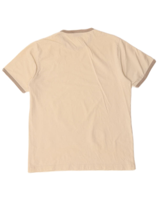 Replay Damen T-Shirt Top UK 12 Medium Off White