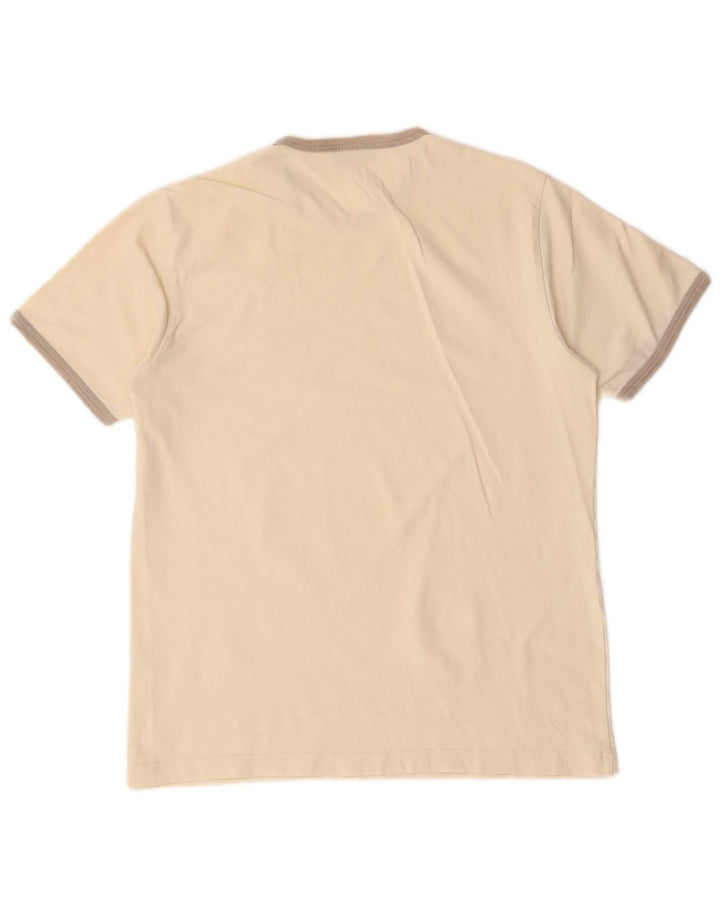 Replay Damen T-Shirt Top UK 12 Medium Off White