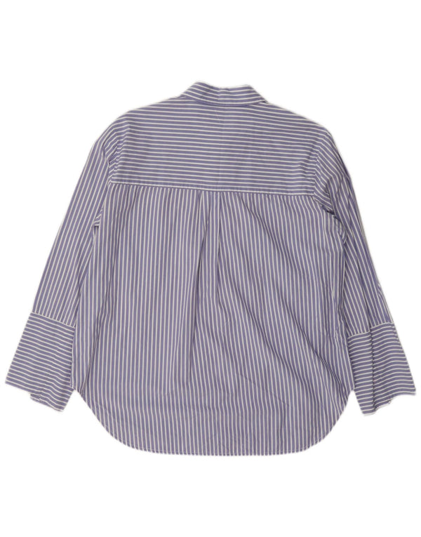 Essentiel Antwerp Damen-Hemd, Größe 34, XS, blau gestreift, Baumwolle